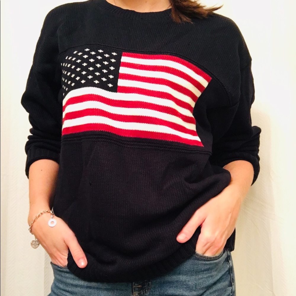 David Taylor American Flag Sweater